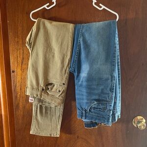 Light Blue and Tan Jeans Set